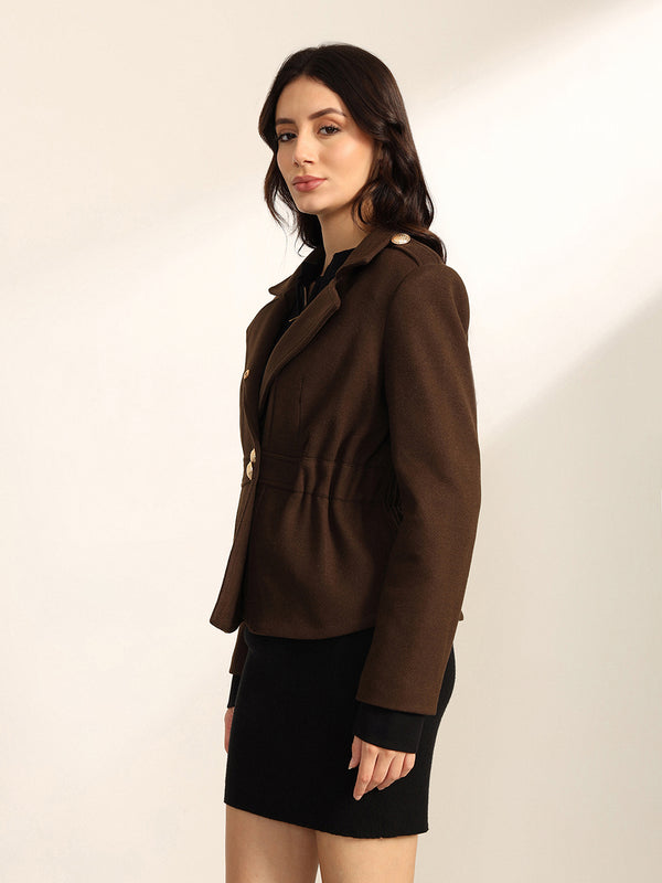 Potting Soil Peplum Jacket