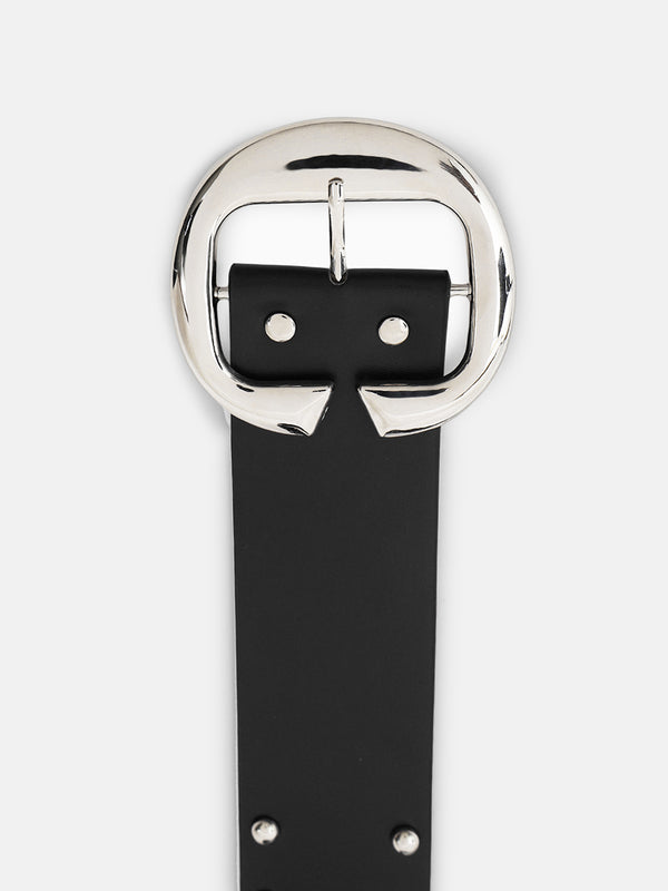 Studded Statement Broad Belt