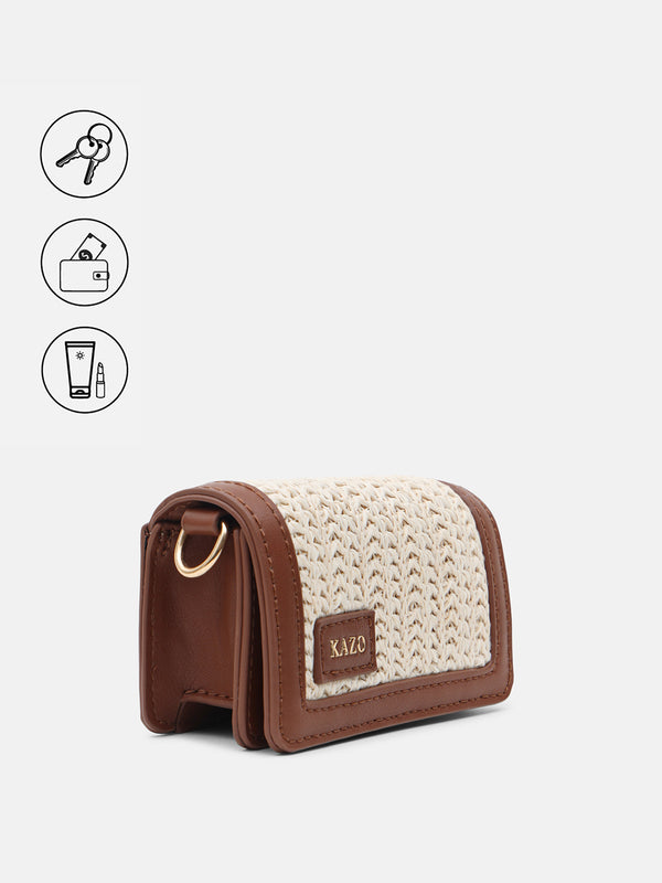 Kazo Tweety Raffia Mini Sling