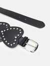 Studded Heart Statement Broad Belt