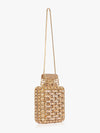 Crystal Studded Flask Clutch