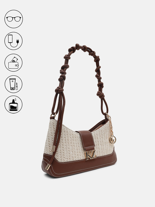 Kazo Kai Raffia Shoulder Bag