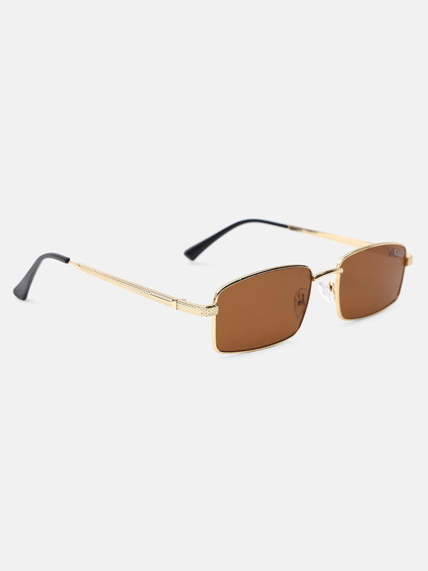 Linear Luxe Rectangle Sunglasses