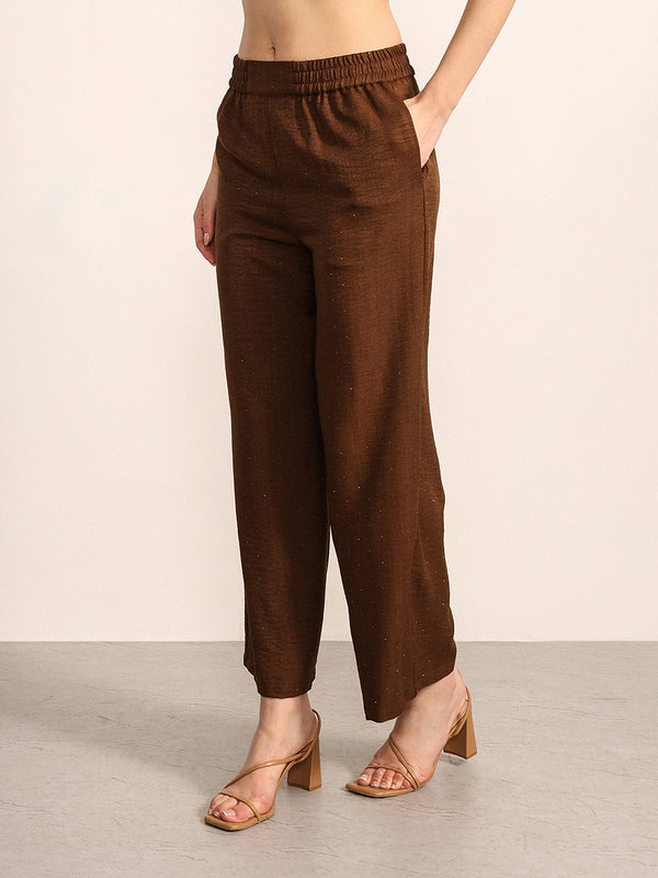 Caramel Pull On Pants