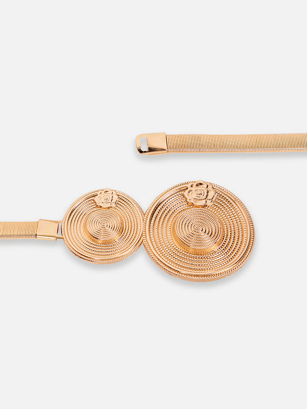 Kazo Forged Floral Embellished Belt