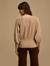 Batwing Sleeve Winter Top With Buckle