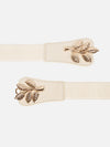 Leaf Buckle Elasticated Belt