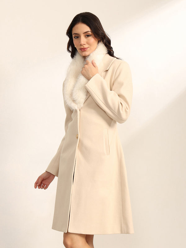 Glamour Overcoat With Removable Fur