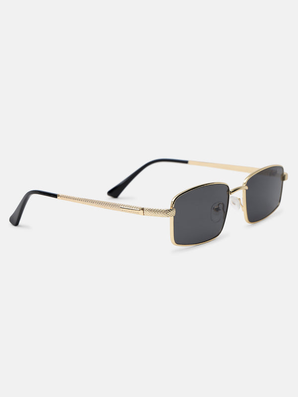 Linear Luxe Rectangle Sunglasses