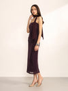 Pelican Maxi Dress With Stole