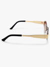 Onyx Hexagonal Metal Sunglasses