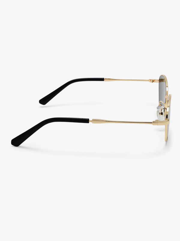 Round Haze Metal Sunglasses