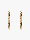 Swaying Gold Minimal Hoop Earrings