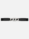 Metal Chain Accented Elasticated Belt