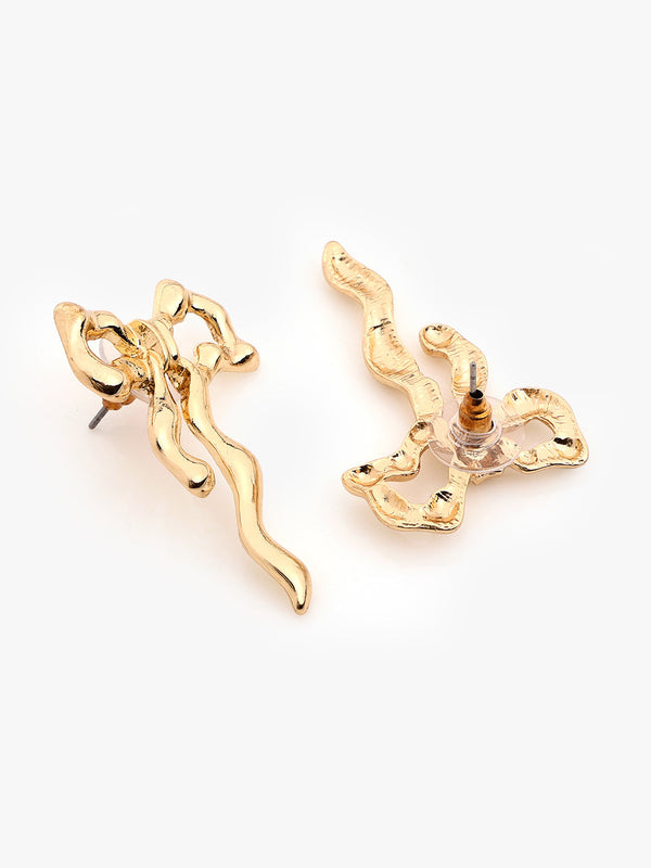 Golden Knot Bow Earrings