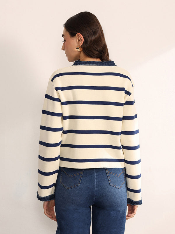 Chambray Cardigan