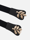 Leaf Buckle Elasticated Belt