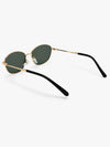 Round Haze Metal Sunglasses