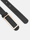 Elongated Buckle Thin Belt