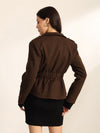 Potting Soil Peplum Jacket