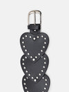 Studded Heart Statement Broad Belt