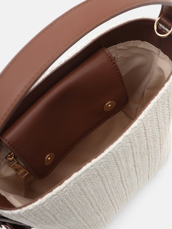 Kazo Hazmi Raffia Sling Bag