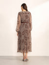 Latte Maxi Dress With Belt