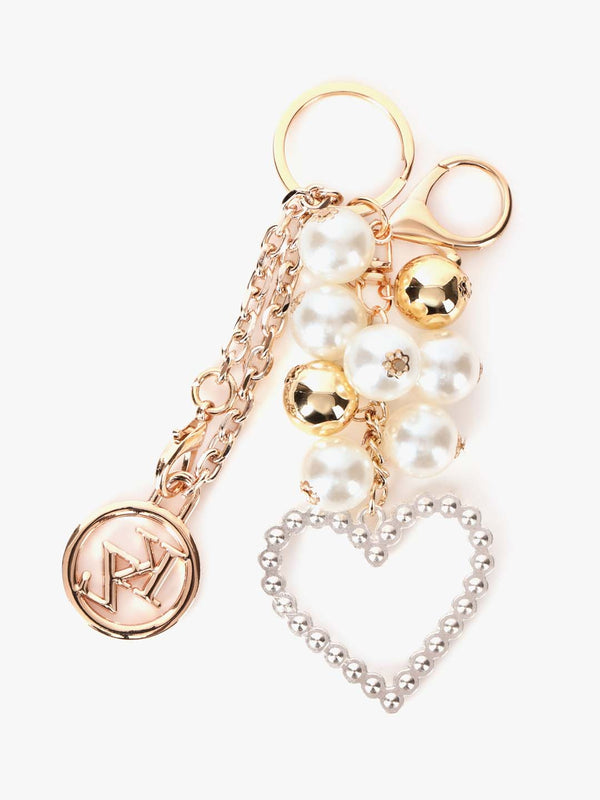 Olyn Bead Heart Bag Charm