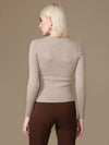 Scoop Neck Winter Top With Lurex Yarn