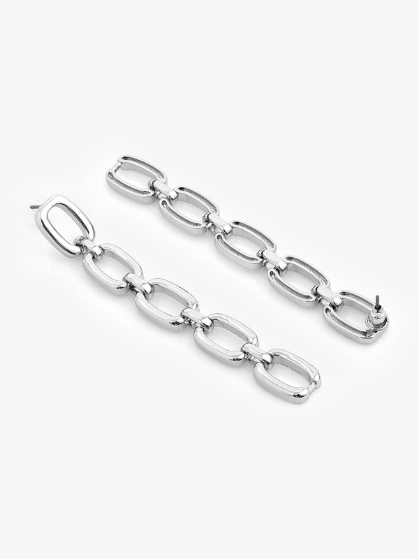 Chained Elegance Drop Earrings