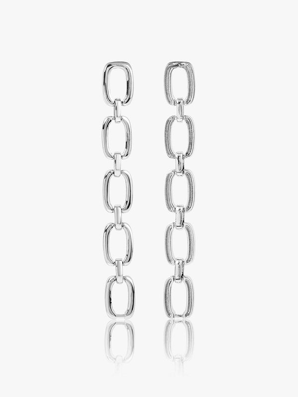 Chained Elegance Drop Earrings