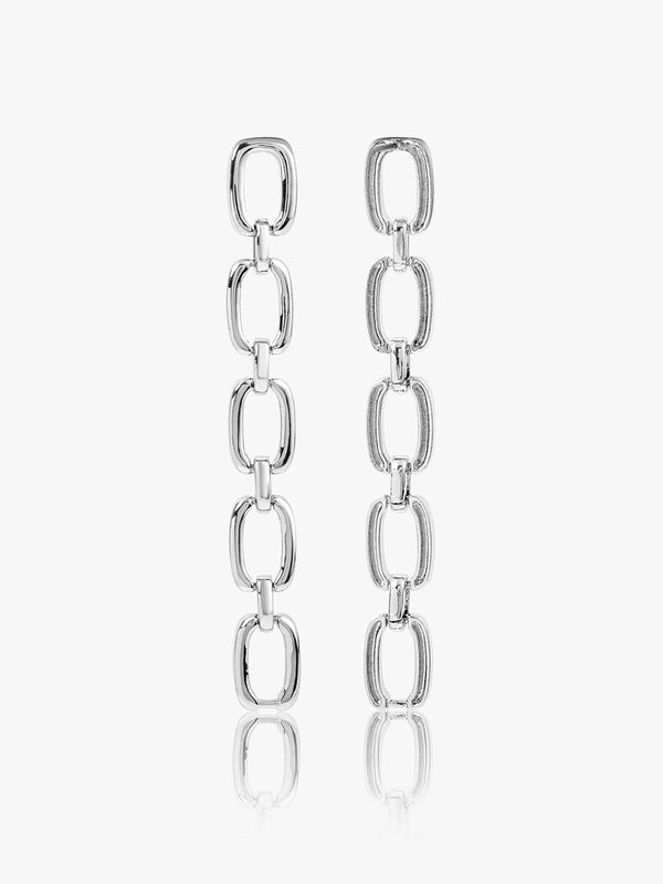 Chained Elegance Drop Earrings