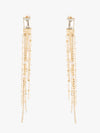 Sleek Rhinestone Drape Earrings