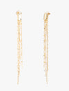 Sleek Rhinestone Drape Earrings