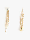 Sleek Rhinestone Drape Earrings