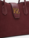 Kazo Aurelian Suede Top Handle Bag