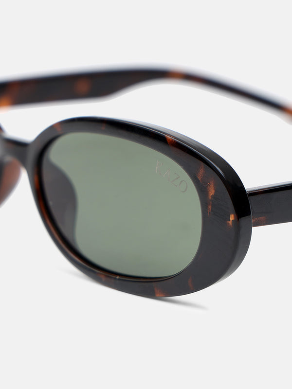 Soft Sculpt Oval Sunglasses