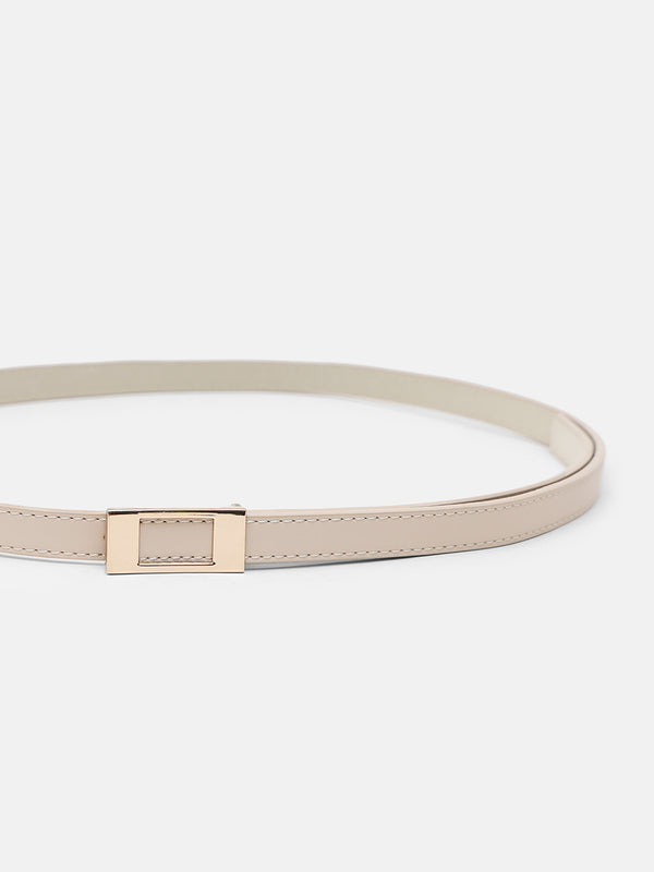 Linear Square Buckle Belt