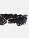 Studded Heart Statement Broad Belt