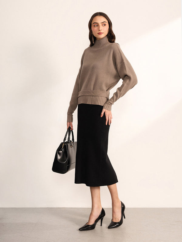 Kelp Winter Top With Belt