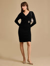 Winter Midi DressWith Glam Buckle