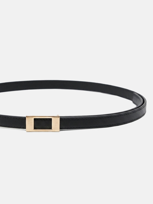 Linear Square Buckle Belt