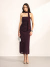 Pelican Maxi Dress With Stole