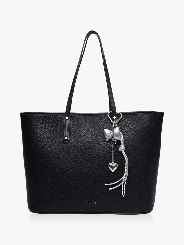 Ovrin Bow And Heart Bag Charm