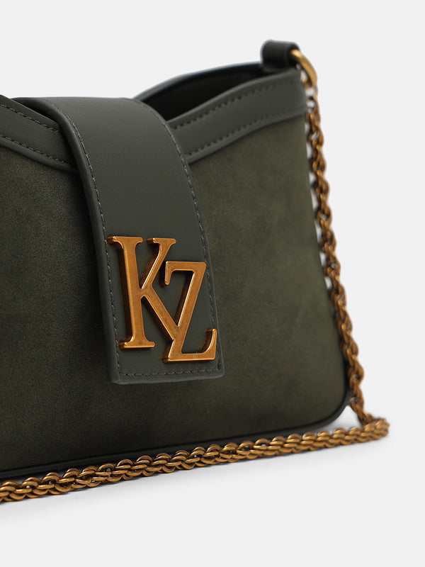Kazo Aurelian Suede Shoulder Bag