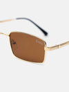 Linear Luxe Rectangle Sunglasses