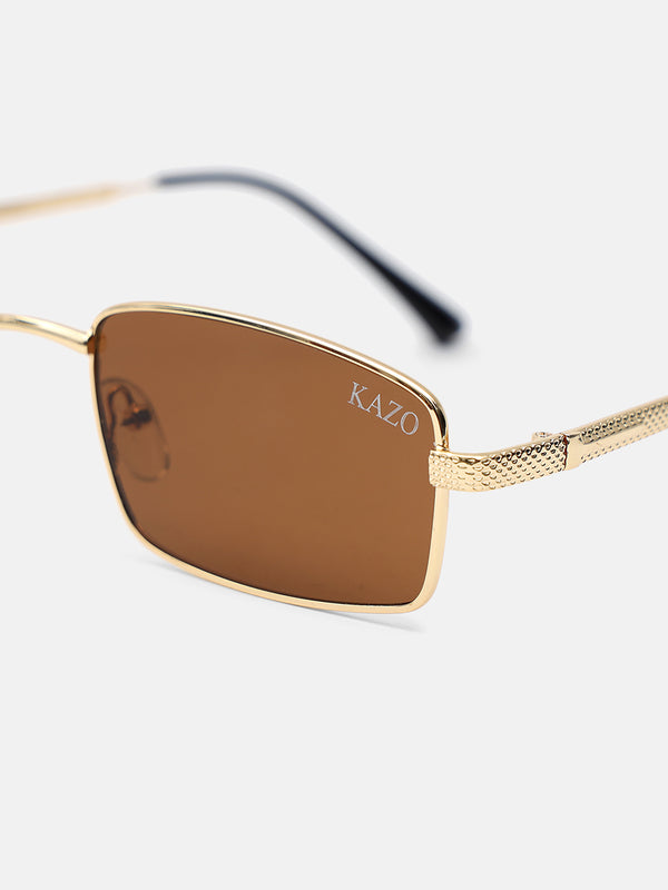 Linear Luxe Rectangle Sunglasses