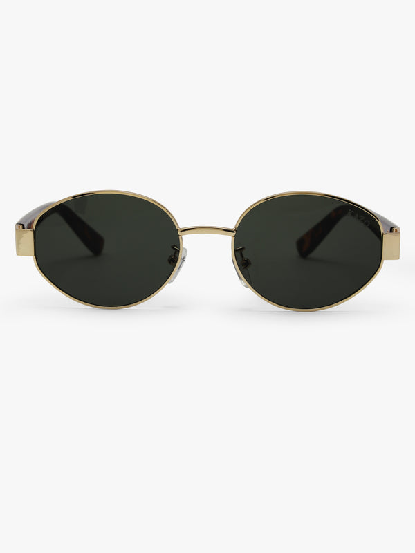 Muse Oval Metal Sunglasses