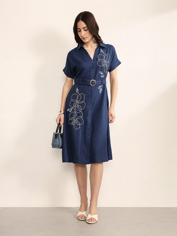 Concord Midi Dress With Belt