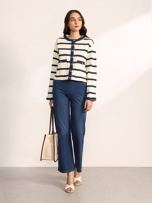 Chambray Cardigan